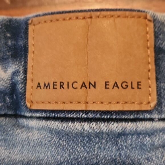 American Eagle Next Level Stretch Curvy Hi-Rise Mini Denim Skirt Size 2 - Picture 3 of 9